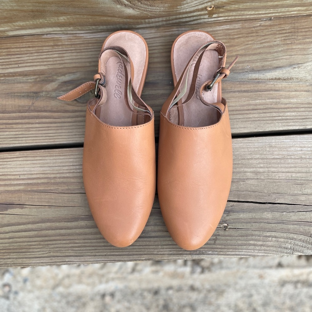 Madewell Tan Leather Women's Mules